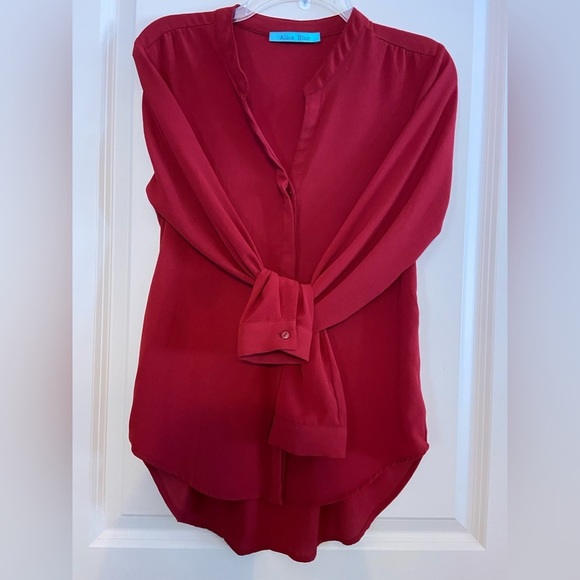 Aliceblue Sz-S Lovely-Versatile-Buttoned/Not-Layered-Tied-Casual-Dressy-EasyTops - Picture 1 of 16